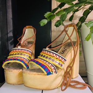 Multicolor Sam Edelman Platform Heel (6.5)